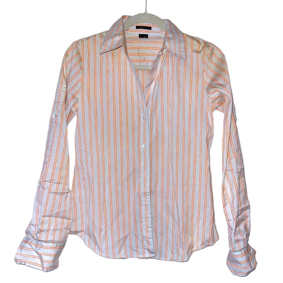 Theory Thereese Striped Button Down‎ Shirt S - Picture 1 of 7